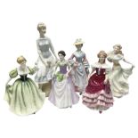 Six Royal Doulton figures