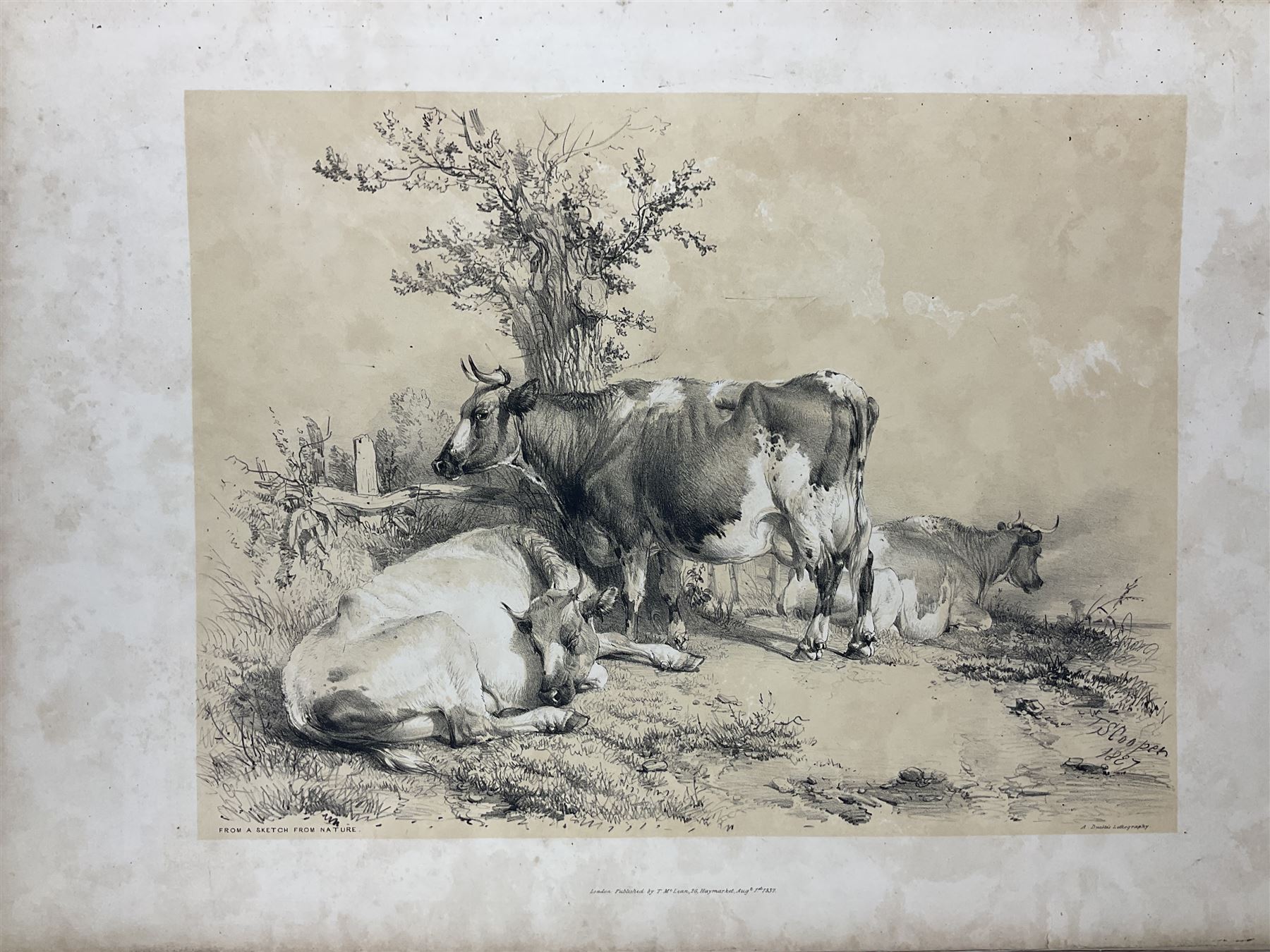 Thomas Sidney Cooper (British 1803-1902): 'Cooper's Designs for Cattle Pictures - Image 6 of 13