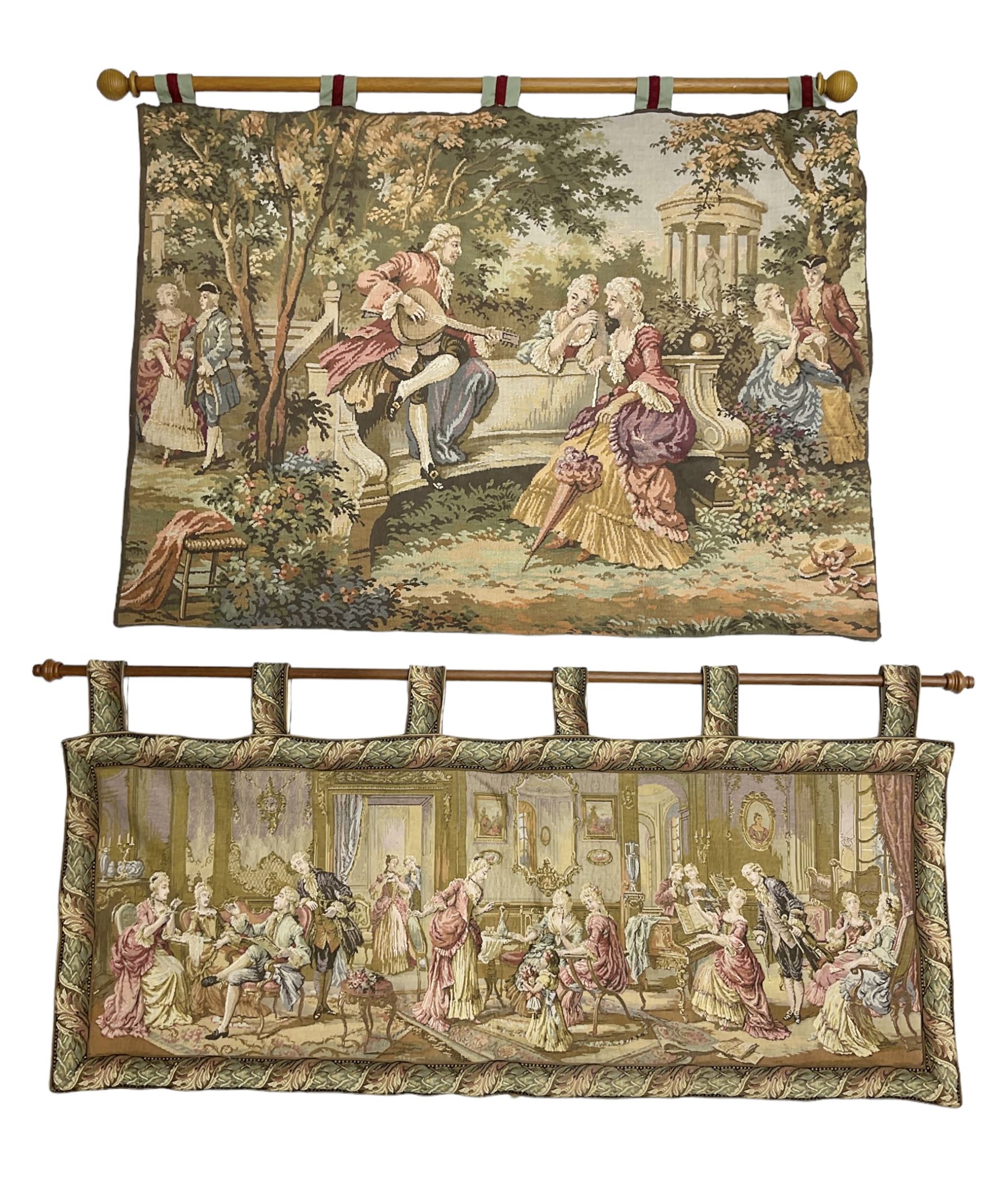 Two tapestry style panels