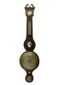 Joseph Solcha - William IV mercury wheel barometer in a mahogany case