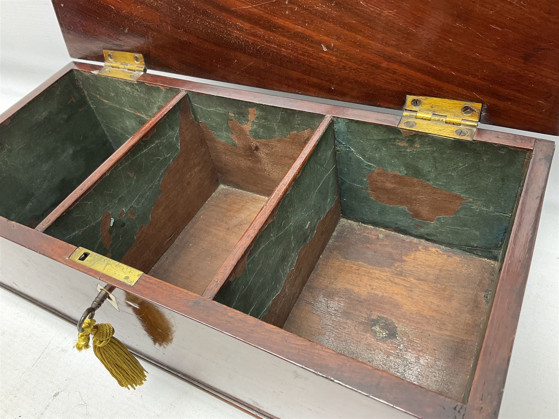 Edwardian mahogany shopkeeper's box - Image 6 of 13