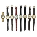 Eight automatic wristwatches including Corvette