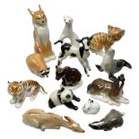 Collection of Russian Lomonosov USSR animal figures