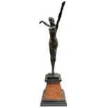 Art Deco style bronze figure of a dancer after Chiparus