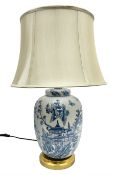 Table lamp of baluster form