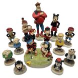 Fourteen Robert Harrop figures from the Beano Dandy collection