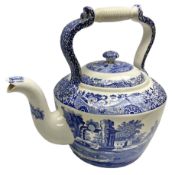 Spode Italian pattern large novelty teapot