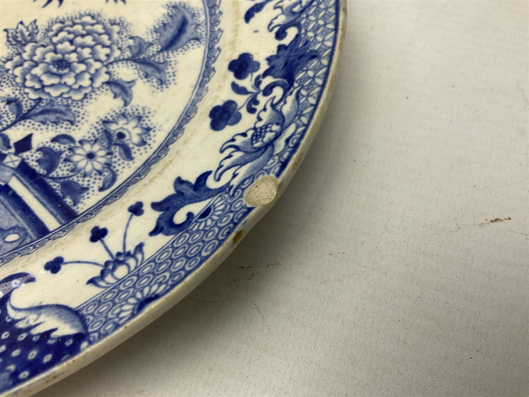19th century Davenport bamboo and peony pattern dinner wares - Image 7 of 17