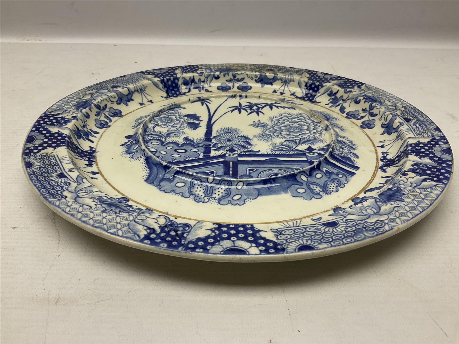 19th century Davenport bamboo and peony pattern dinner wares - Image 15 of 17