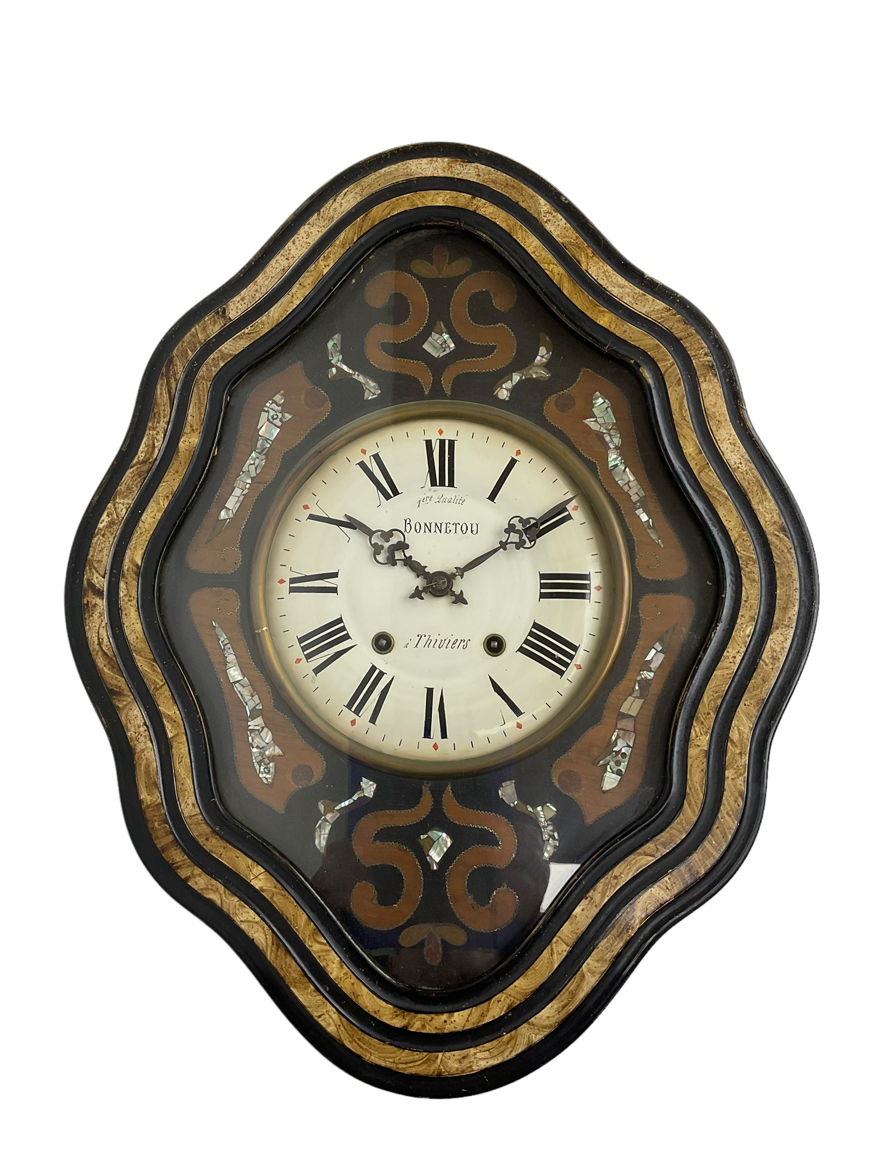 Bonnetou - 19th century French 8-day vineyard wall clock