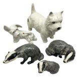 Beswick Badger Family group