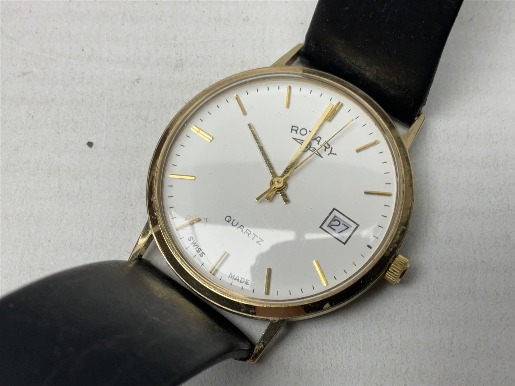 Rotary 9ct gold gentleman's quartz presentation wristwatch - Image 10 of 19