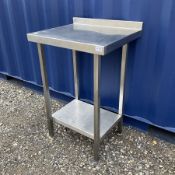 Stainless steel two tier preparation table