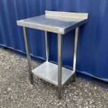 Stainless steel two tier preparation table