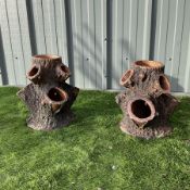 Pair of terracotta tree planters