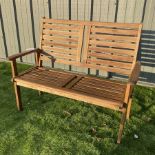 Teak garden bench - THIS LOT IS TO BE COLLECTED BY APPOINTMENT FROM DUGGLEBY STORAGE