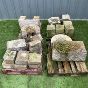 Two 18th/19th century carved stone windows - THIS LOT IS TO BE COLLECTED BY APPOINTMENT FROM DUGGLEB