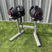Body Power Bowflex - adjustable dumbbells on stand 4kg - 41kg
