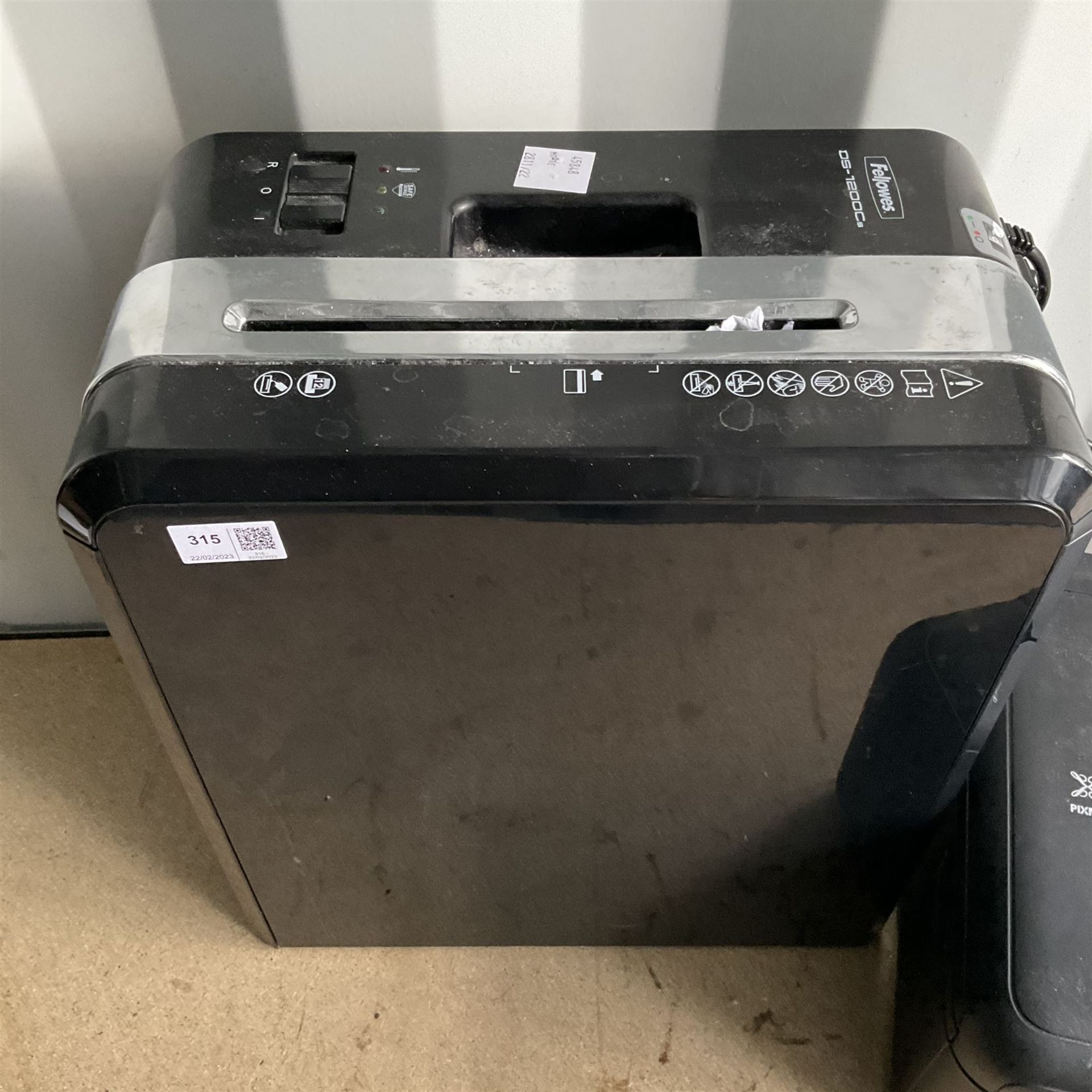 Canon TR7550 Printer and Fellowes DS1200Cs paper shredder - Image 3 of 3