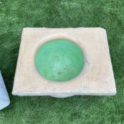 Rectangular Belfast sink and glazed font