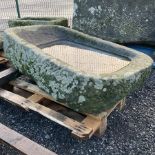 19th century large stone trough