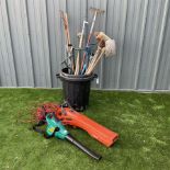 Selection of garden tools