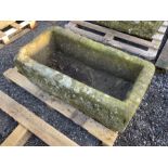 19th century rectangular stone trough