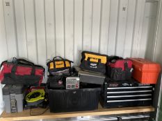 Large quantity of tools and power tools such as Craftsman large tool box