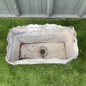 Yorkshire rose decorated lead cistern