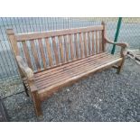 Hardwood garden bench