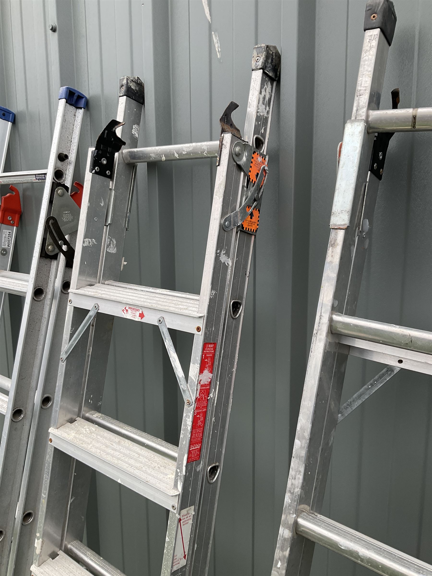 Set of four aluminium ladders - Image 2 of 3