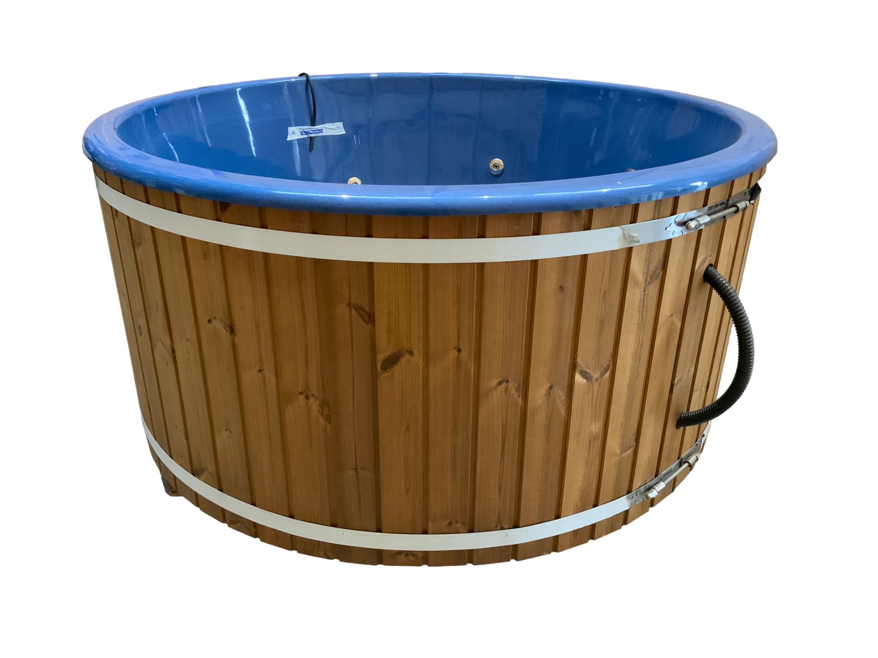 Deluxe - fibreglass circular hot tub with cover - Image 5 of 12