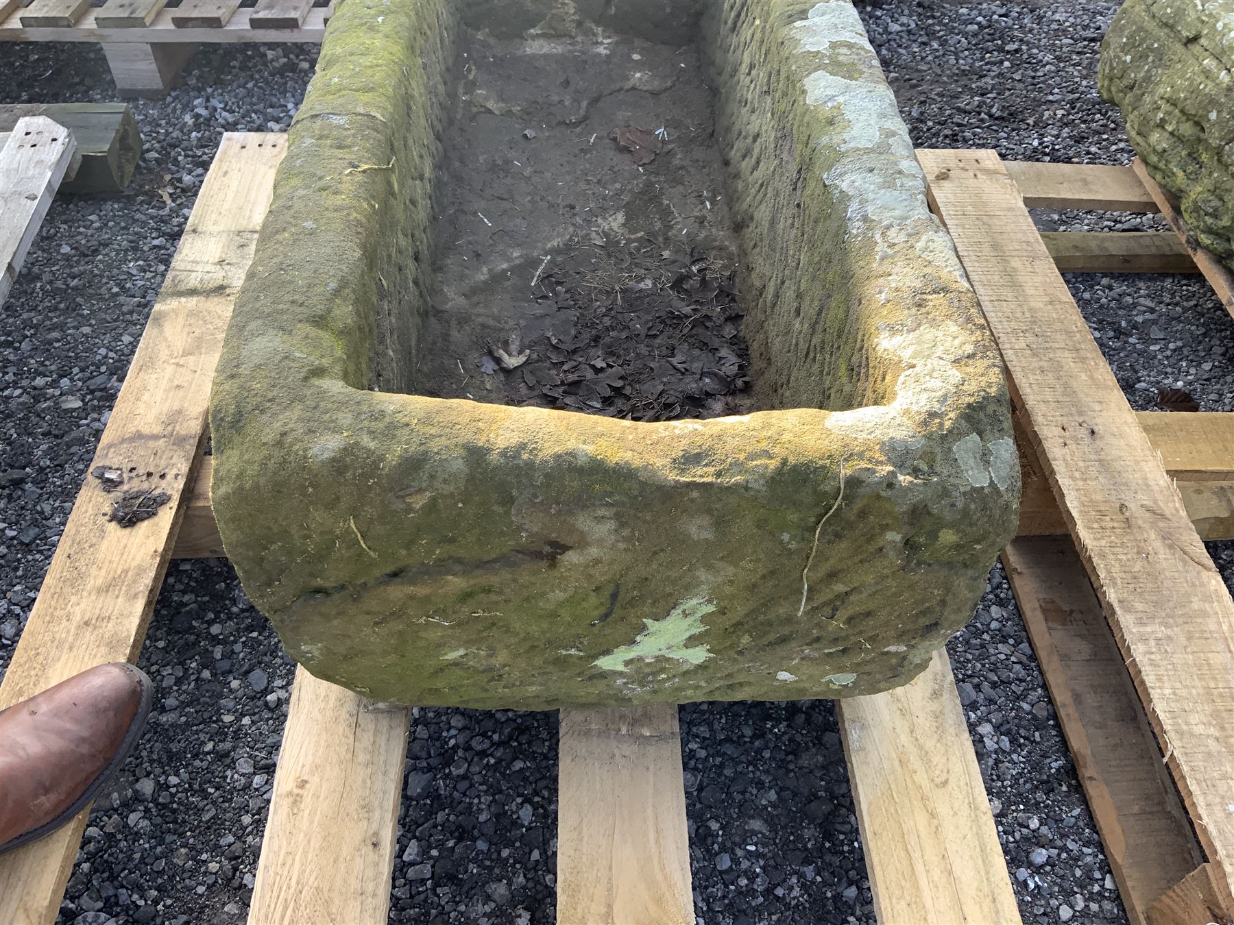 19th century rectangular stone trough - Image 4 of 5