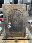 19th/20th century cast iron safe (key present but door not opening)