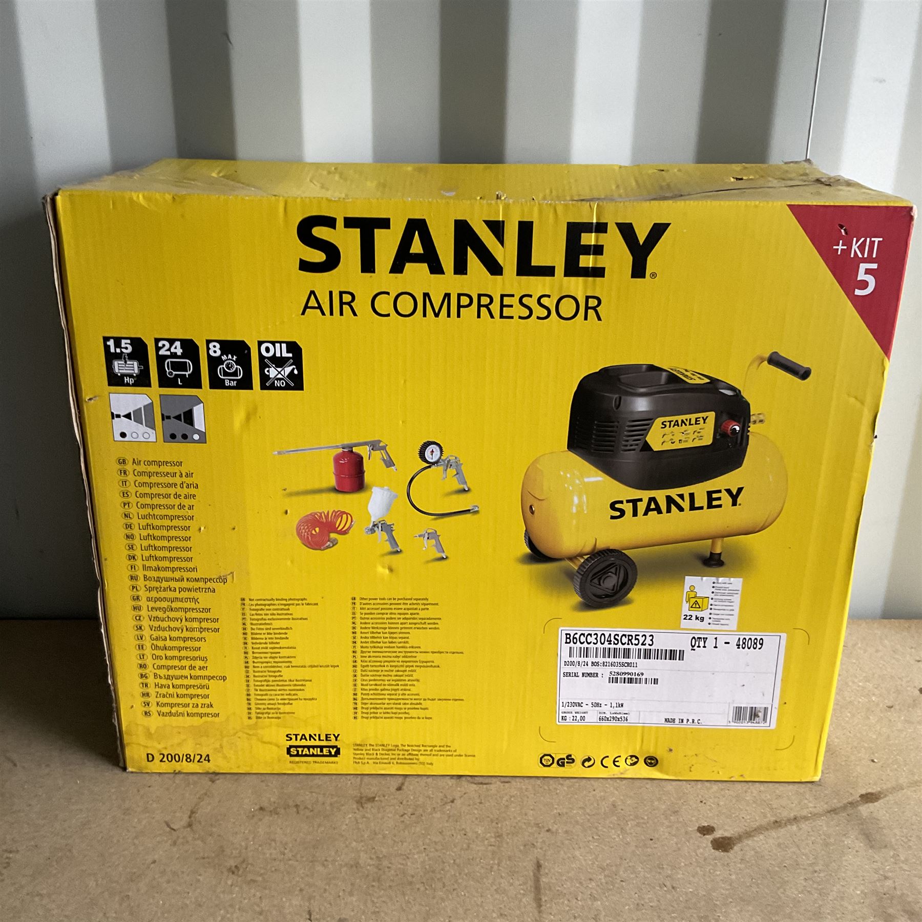 Stanley Air compressor kit (unopened) and Scheppach dust extractor - Image 3 of 5