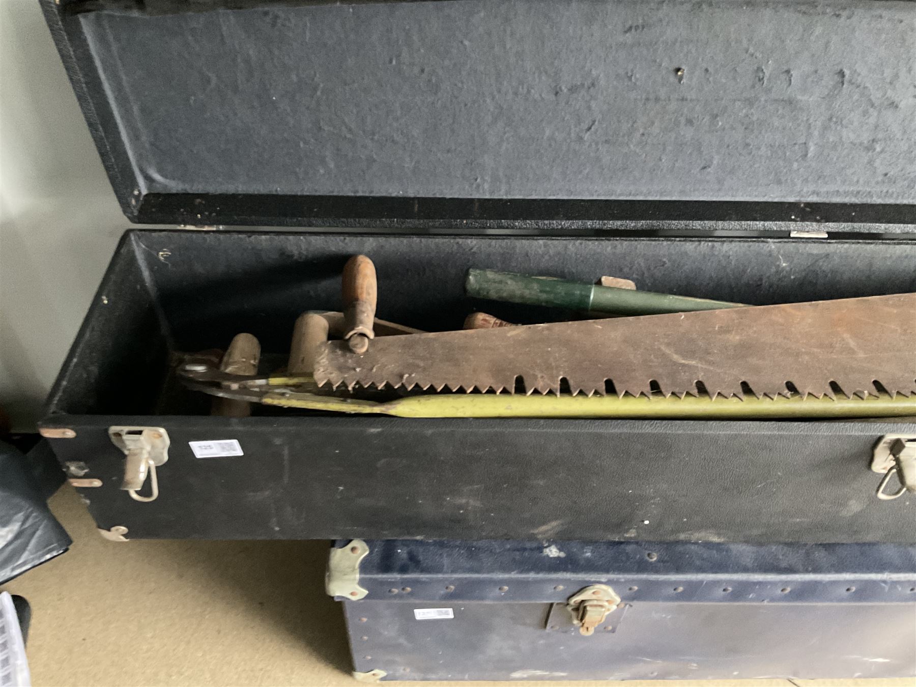 Two carry crates of hand and garden tools such as drills - Image 5 of 5