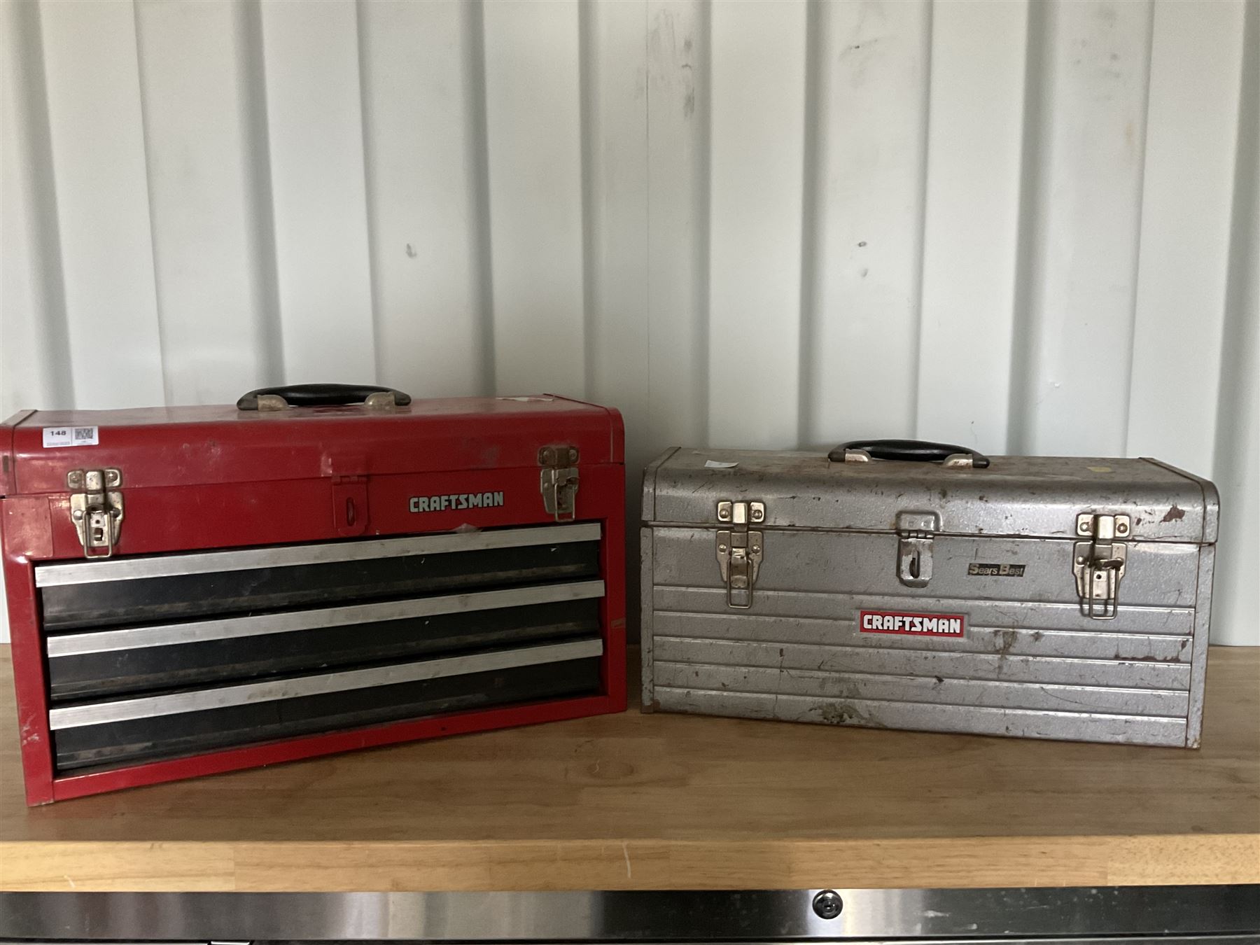 Two Craftsman toolboxes with tools such as sockets - Image 2 of 6