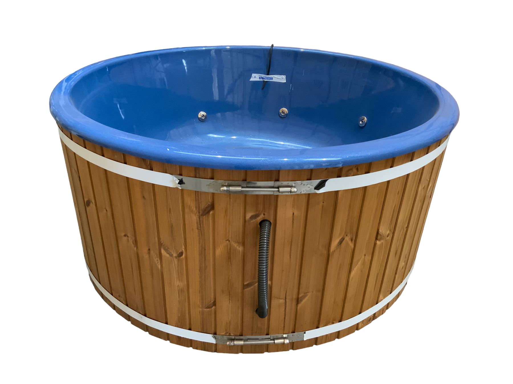 Deluxe - fibreglass circular hot tub with cover - Image 6 of 12