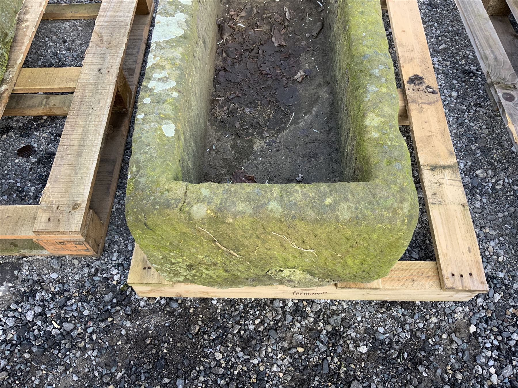 19th century rectangular stone trough - Image 2 of 5