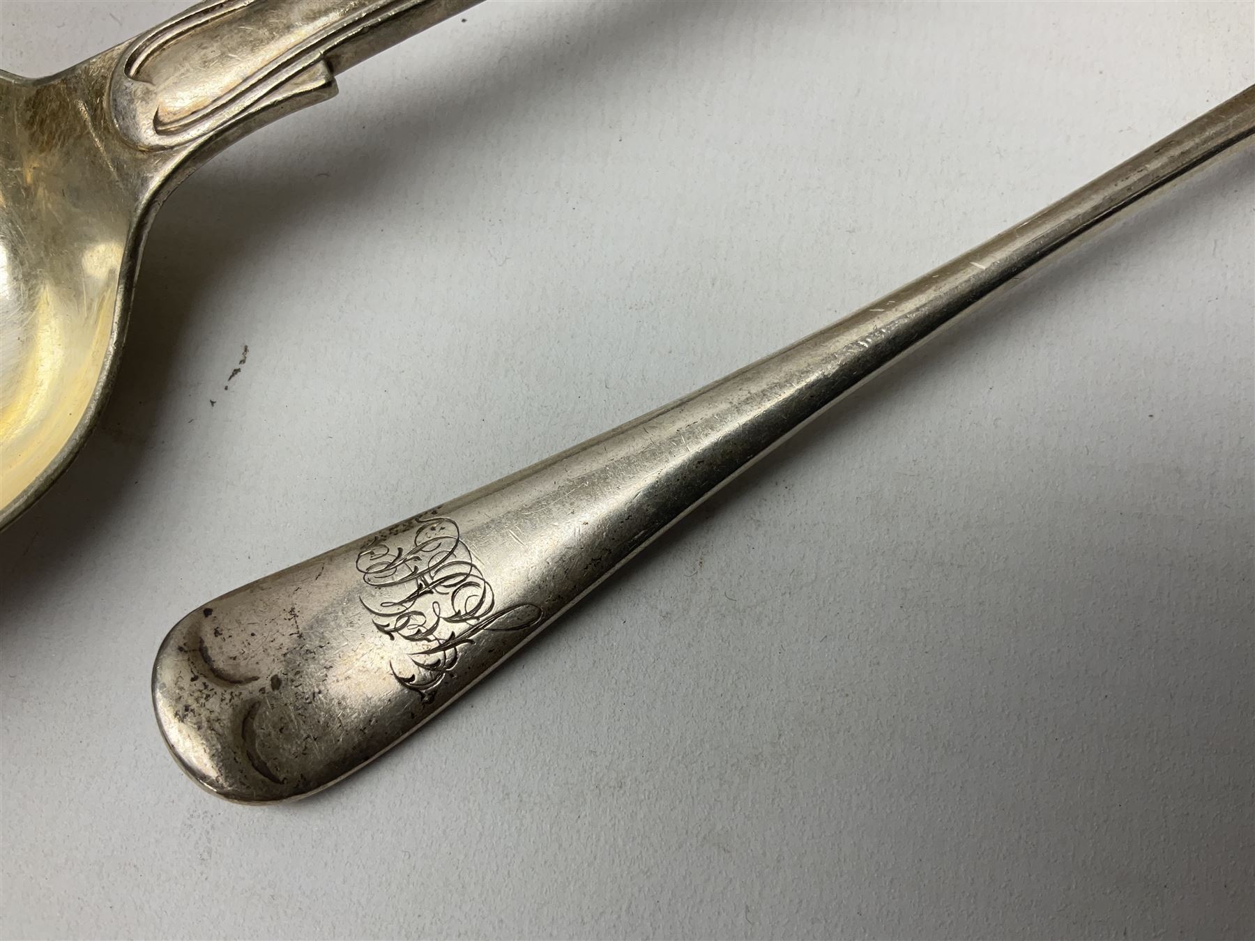 Edwardian silver dessert fork - Image 3 of 6