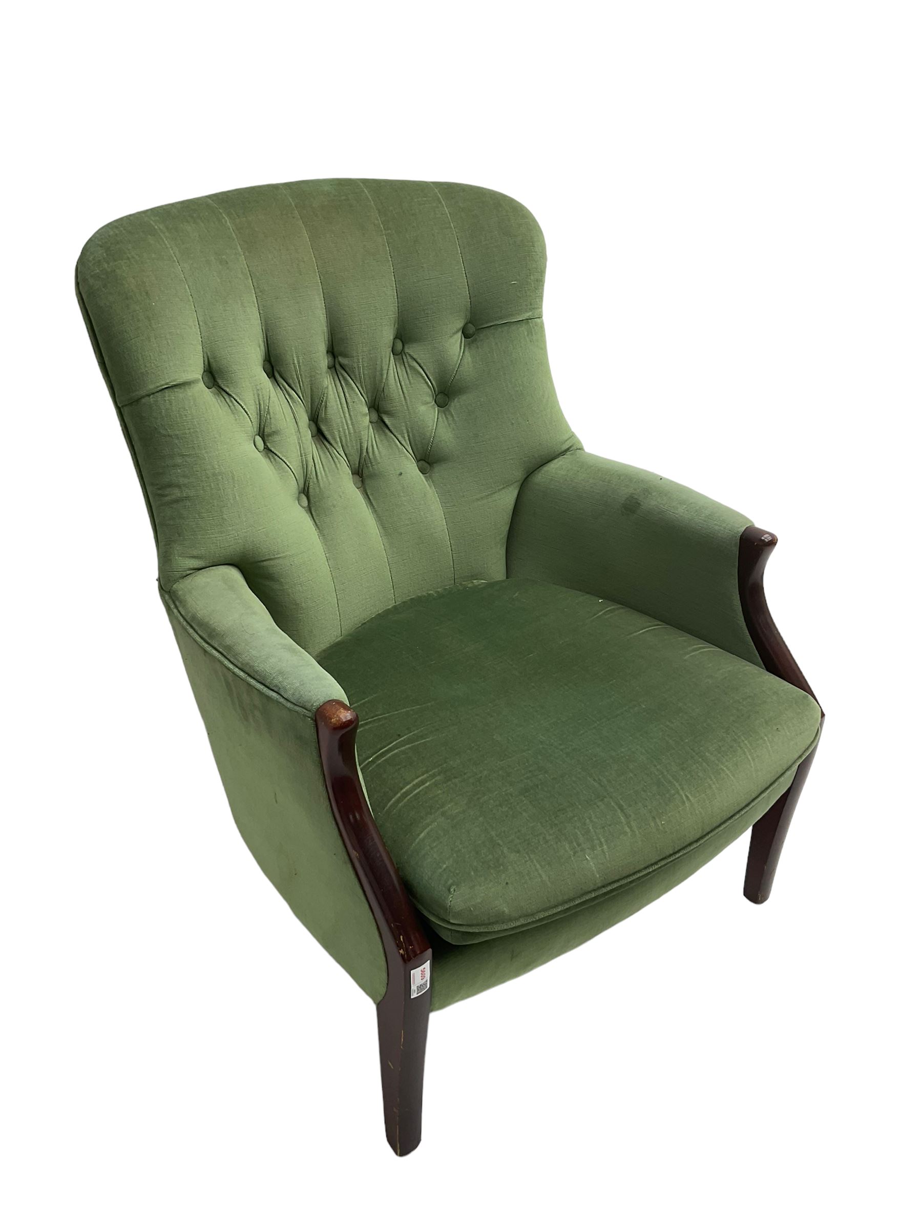 Parker Knoll - hardwood framed armchair - Image 5 of 6