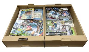 Large quantity of football match programmes