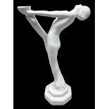 Art Deco style lamp modelled as a nude female dancer