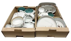 Quantity of Denby Greenwheat dinner ware in two boxes