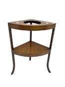 George III mahogany bowfront washstand