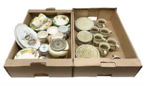 Quantity of ceramics to include Shelley preserve pot