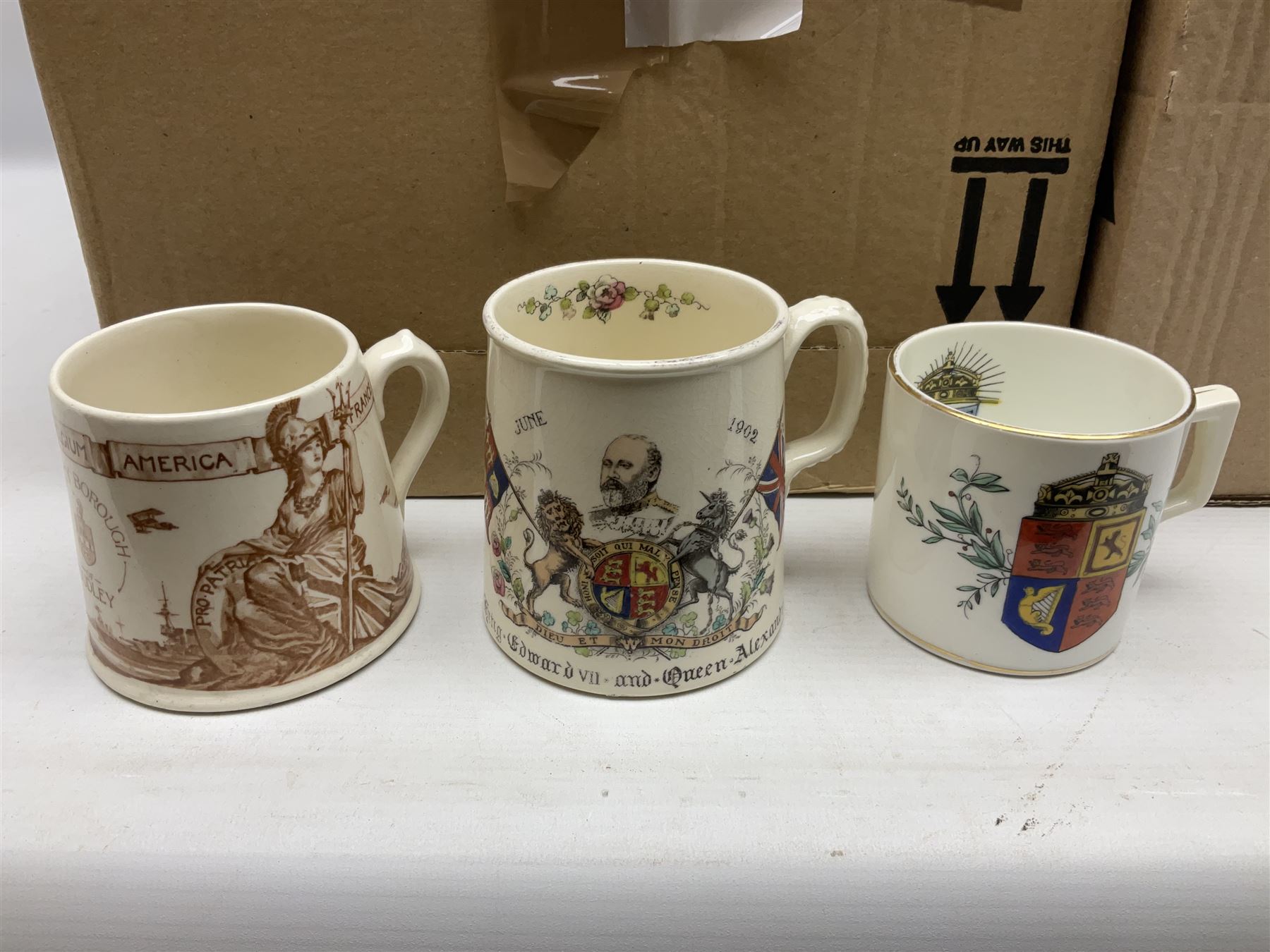 Collection of Victorian and later commemorative mugs - Image 2 of 14