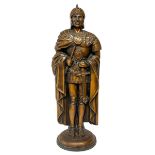 Cast metal figural fire companion set modelled as a Roman type warrior/soldier