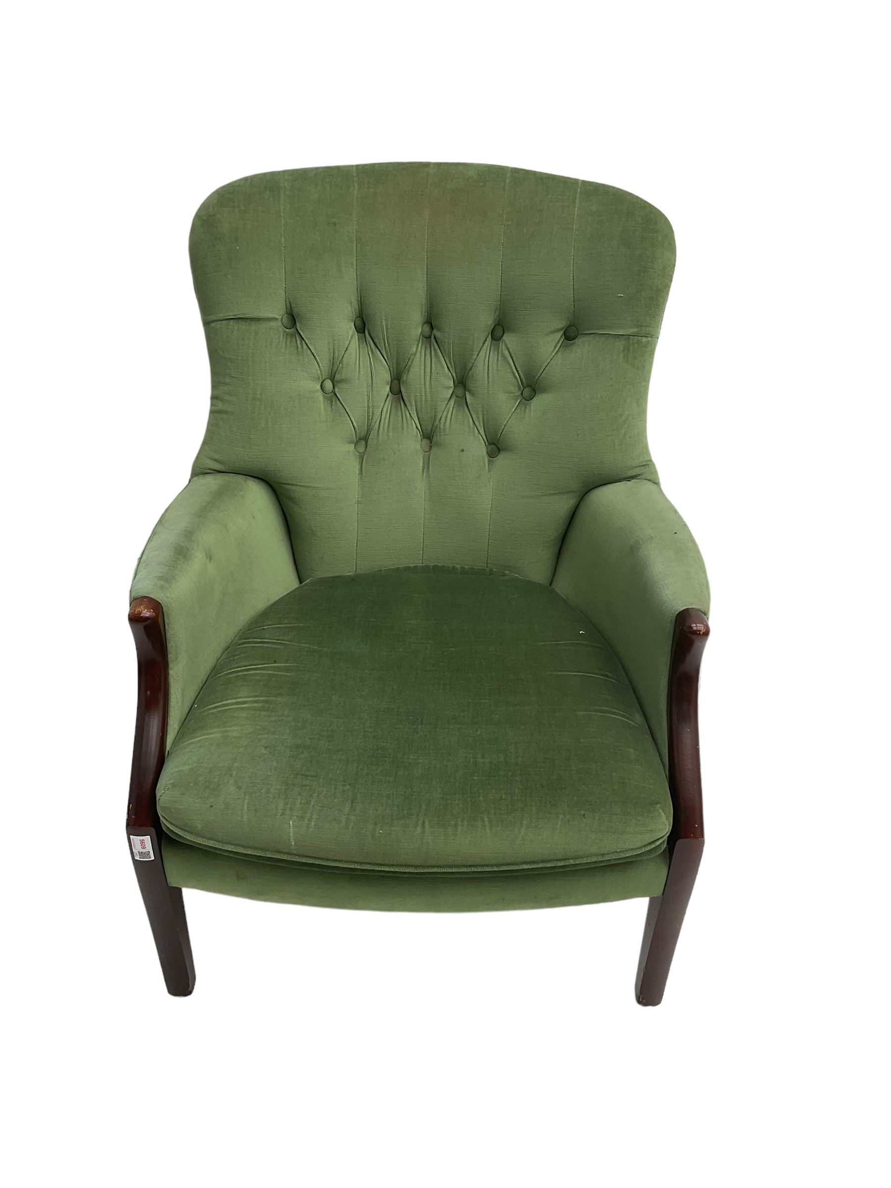 Parker Knoll - hardwood framed armchair - Image 2 of 6