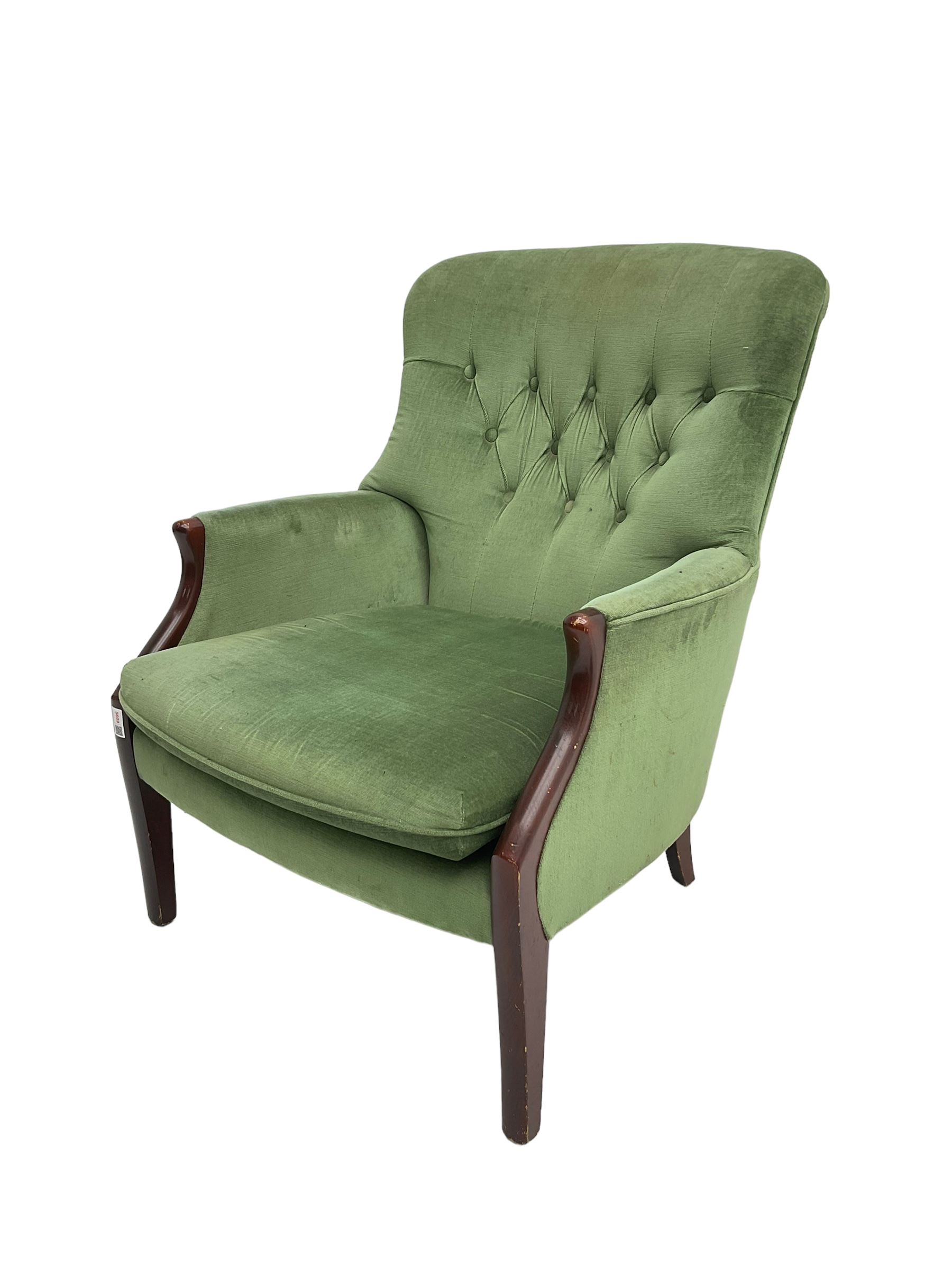 Parker Knoll - hardwood framed armchair - Image 4 of 6